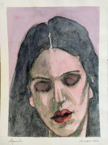 Melancolía 3 - 2017 - Aguada - Plancha 33x24cm - Papel 250gr. Canson Guarro- VENDIDO